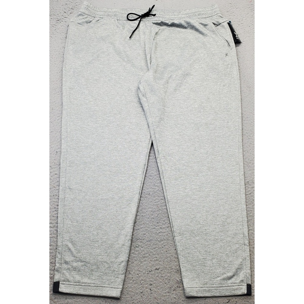 Xersion Jogger Fit Pants Mens 3XL Gray Quick Dri Fleece Lined Zipper Pocket